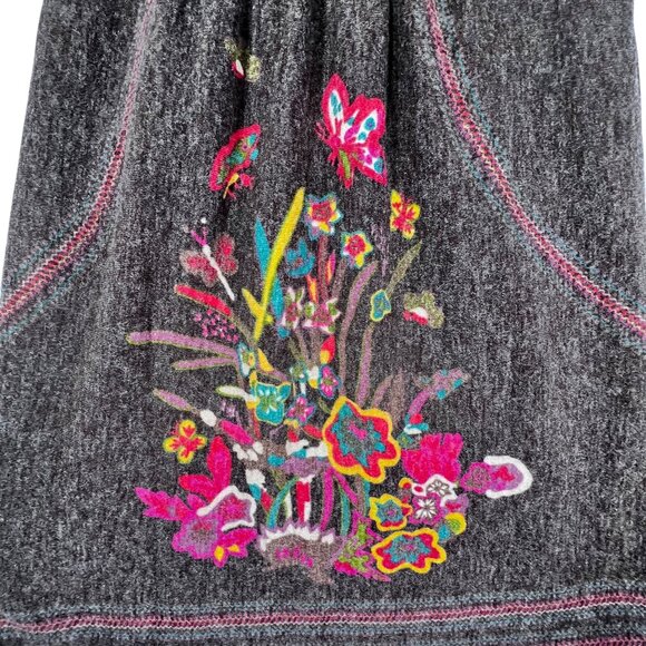 Aryeh NWT Dress Floral Butterfly Design Brown Womens M Boho Cottage Core LS - Picture 6 of 16